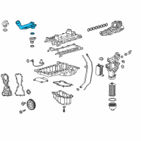 OEM 2022 GMC Savana 2500 Oil Filler Tube Diagram - 55598776