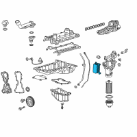 OEM 2017 Chevrolet Express 2500 Oil Cooler Diagram - 55484648