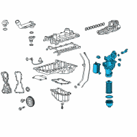 OEM GMC Oil Filter Housing Diagram - 24589583