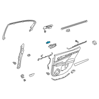 OEM 2020 Lexus ES350 Lamp Assembly, Interior Diagram - 81080-30150