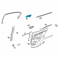 OEM 2017 Lexus GS F Panel Assembly, Rear Door Diagram - 74270-30180