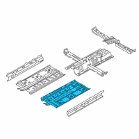 OEM Hyundai Veloster N Panel Assembly-Center Floor Side, L Diagram - 65110-K9000