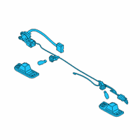 OEM Hyundai Santa Fe Lamp Assembly-License Plate Diagram - 92501-S1020