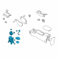 OEM 2014 Nissan Leaf Transmission Control Device Assembly Diagram - 34901-3NF0A