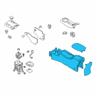 OEM 2015 Nissan Leaf Console Box-Center Diagram - 96910-3NF1B