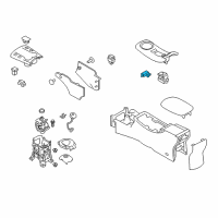 OEM 2013 Nissan Leaf Indicator Assy-Auto Transmission Control Diagram - 96940-3NF0A