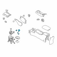 OEM 2014 Nissan Leaf Knob Assembly-Control Lever Auto Diagram - 34910-3NG0A