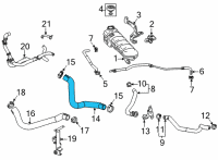 OEM 2022 Chevrolet Corvette Inlet Hose Diagram - 85163342