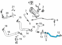 OEM 2021 Chevrolet Corvette Reservoir Hose Diagram - 84660338