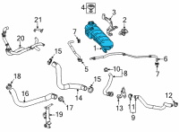 OEM 2022 Chevrolet Corvette Reservoir Tank Diagram - 84889158