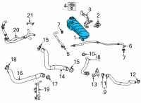 OEM Chevrolet Corvette Reservoir Tank Diagram - 84889158