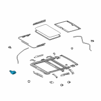 OEM Lexus Gear Sub-Assy, Sliding Roof Drive Diagram - 63260-60120