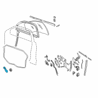 OEM Oldsmobile Handle Asm-Front/Rear Side Door Window Regulator *Neutrl M D Diagram - 22649413