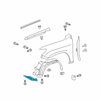 OEM 2008 Toyota Land Cruiser Front Shield Diagram - 53807-60131