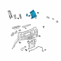 OEM 2008 Lexus LX570 Garnish, Rear Pillar, Upper LH Diagram - 62472-60400-A0