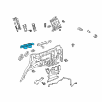 OEM 2009 Lexus LX570 Cup Holder, No.2 Diagram - 66992-60010-B0