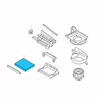 OEM Kia Rio Air Filter Assembly Diagram - 97133F2000