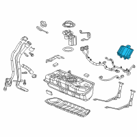 OEM 2011 GMC Terrain Fuel Pump Flow Control Module Assembly Diagram - 20867261