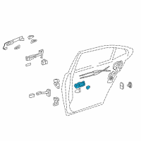 OEM 2011 Lexus LS460 Rear Door Inside Handle Sub-Assembly, Right Diagram - 67607-50240-A2