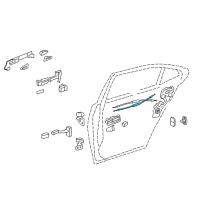 OEM 2017 Lexus LS460 Cable Assy, Rear Door Lock Remote Control Diagram - 69730-50040