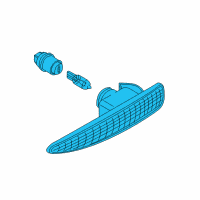 OEM BMW Additional Turn Indicator Lamp, Left Diagram - 63-13-7-164-755