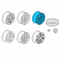 OEM 2018 Buick LaCrosse Wheel, Alloy Diagram - 26217814