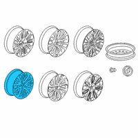 OEM 2018 Buick LaCrosse Wheel, Alloy Diagram - 84306076