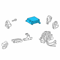 OEM Lexus Sensor Assembly, Air Bag Diagram - 89170-76310