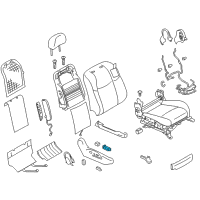 OEM 2018 Infiniti Q70 Front Seat Switch Assembly, Right Diagram - 87016-1MA2A