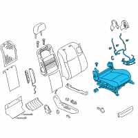 OEM 2015 Infiniti Q70 Cushion Assy-Front Seat Diagram - 87300-4AM2A