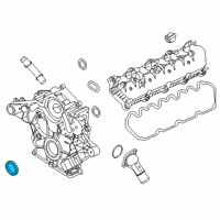OEM Ford Escape Front Cover Seal Diagram - GK2Z-6700-A