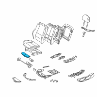 OEM 2006 BMW X5 Thigh Support Upholstery Diagram - 52-10-8-099-310
