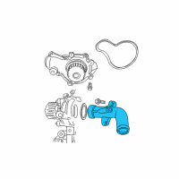 OEM 2005 Dodge Neon Tube-Water Inlet Diagram - 4884291AA