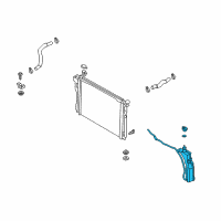 OEM Kia Radiator Reservoir Assembly Diagram - 25430D2000