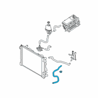 OEM 2020 Toyota Prius AWD-e Inverter Hose Diagram - G922A-47010