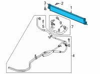 OEM 2022 Chevrolet Silverado 2500 HD Transmission Cooler Diagram - 84682180