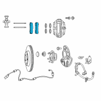 OEM 2015 Dodge Charger Front Disc Brake Pad Kit Diagram - 68248384AC