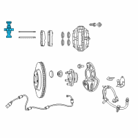 OEM 2010 Jeep Grand Cherokee RETAINER-Brake Anti-RATTLE Diagram - 5174321AA