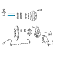 OEM 2021 Dodge Charger Pin-Disc Brake Diagram - 68203105AA