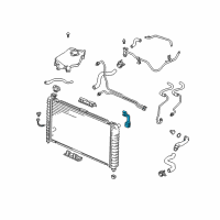 OEM 2000 Chevrolet Lumina Bracket Asm-Radiator Upper Diagram - 10273733