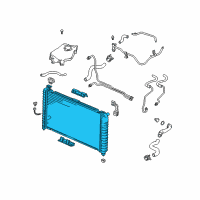 OEM 1998 Oldsmobile Silhouette Radiator Assembly Diagram - 88957437