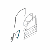 OEM 2003 BMW X5 Front Left Window Regulator Diagram - 51-33-8-254-911