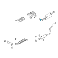 OEM Kia Forte Koup Exhaust Seal Ring Diagram - 287512B500