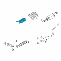 OEM 2010 Kia Forte Protector-Heat Front Diagram - 287911M100