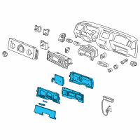 OEM Ford Cluster Diagram - 6W7Z-10849-AB