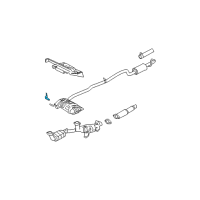 OEM Ford Freestar Extension Pipe Bracket Diagram - F68Z-5A246-CA