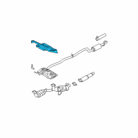 OEM 2007 Mercury Monterey Heat Shield Diagram - 3F2Z-5N213-BA