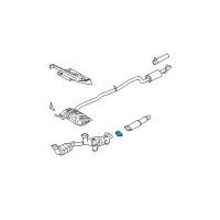 OEM Ford Windstar Converter & Pipe Gasket Diagram - F3DZ-5E241-A
