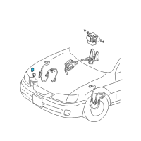 OEM 1998 Toyota Camry Motor Relay Diagram - 88263-14110