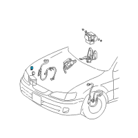 OEM Lexus LS400 Relay, Skid Control Diagram - 88263-14110